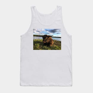 Scottish Highland Cattle Bull 1791 Tank Top